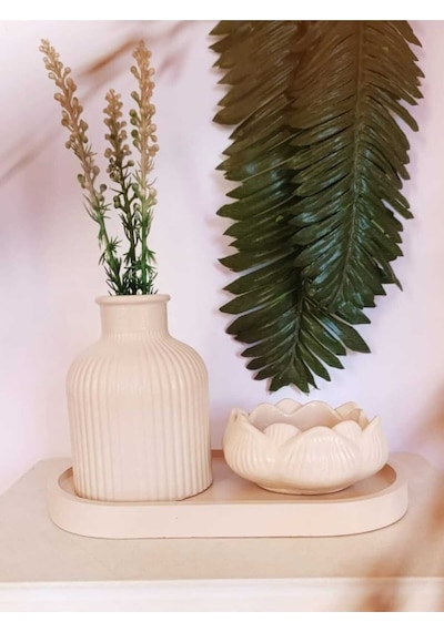 Bernami Mum Pinterest Vazo Seti Pampas Vazo Lotus Mumluk Dekoratif Tabak Biblo Seti 3 Parça Koyu Krem Renginde Diğer
