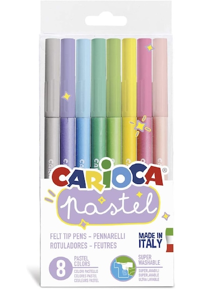 Carioca Pastel Süper Yıkanabilir 8 Li Keçeli Boya Kalemi 43032