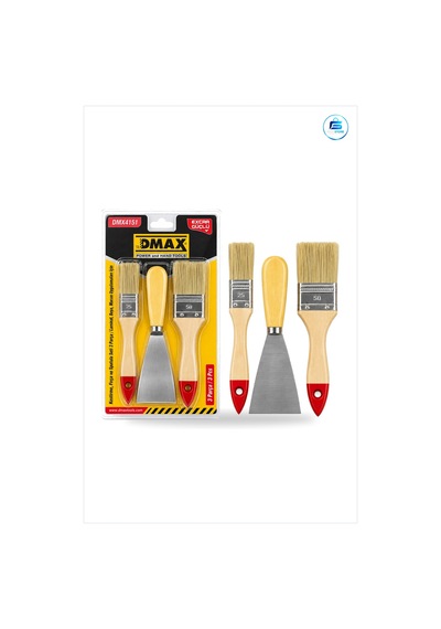 Kestirme Fırça Seti 3 Parça 50 Mm Spatula Boyacı Macun Laminat Uy