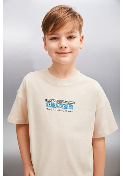 Grimelange ORAN Erkek Bej T-Shirt