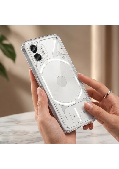 Caseonn Nothing Phone 2 Kılıf Kamera Korumalı Darbe Emici Şeffaf Arka Kapak Tam Şeffaf