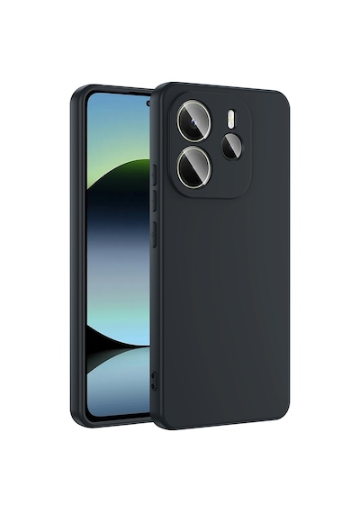 Xiaomi Redmi Note 14 4g Kılıf Yumuşak Silikon Kamera Korumalı Lansman Ata Pro Tech Lacivert