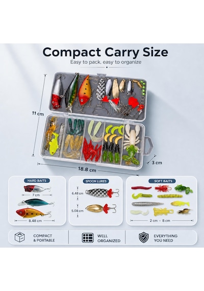 78 Parça Balıkçılık Yem Seti, Rapala Jig Sahte Olta Yemi Ve Aksesuar Kutusu, 3d Gözlü Popper Minnow Vıb Spinner Kaşık Kurbağa Karides Solucan Levrek Turna Alabalık Somon İçin Premium Balıkçı Seti 78 Parça Balıkçılık Yem Seti, Rapala Jig Sahte Olta Yemi Ve Aksesuar Kutusu, 3d Gözlü Popper Minnow Vıb Spinner Kaşık Kurbağa Karides Solucan Levrek Turna Alabalık Somon İçin Premium Balıkçı Seti