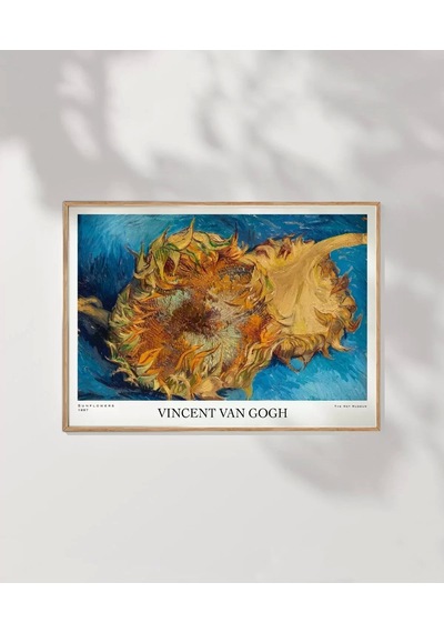 Çerçevesiz Poster Van Gogh Ayçiçekleri 1
