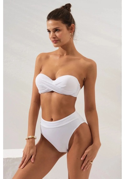Pierre Cardin Tek Parça Alt - Yüksek Bel Bikini Altı Toparlayıcı, Kusursuz Form, Iz Bırakmaz Konfor Beyaz