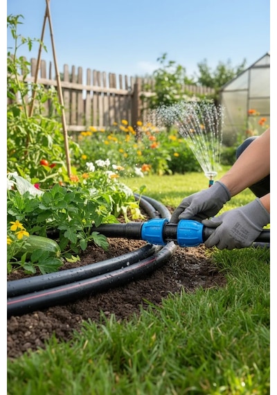 Puşvit Bahçe Sulama Kaplin Kangal Borular İçin Manşon 20x20 Cm Standart