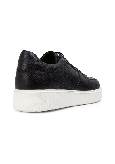 Deery Hakiki Deri Lacivert Erkek Sneaker Ayakkabı - 01965Mlcve01 Lacivert