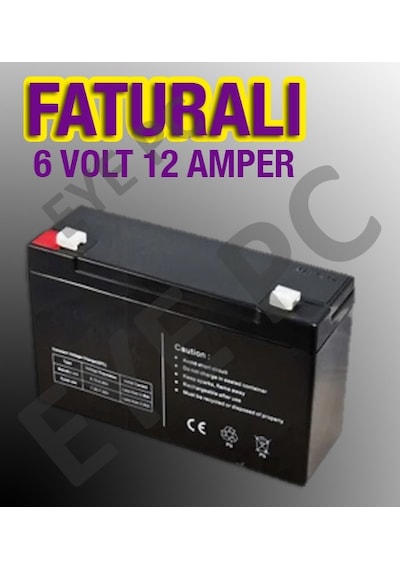 Akülü Oyuncak Araçlara Uyumlu 6 Volt 12 Amper Akü