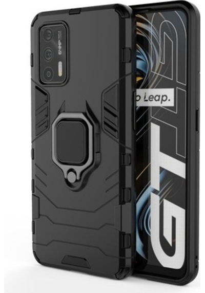 Microcase Realme Gt 5G Batman Yüzüklü Armor Kilif - Siyah 538236247