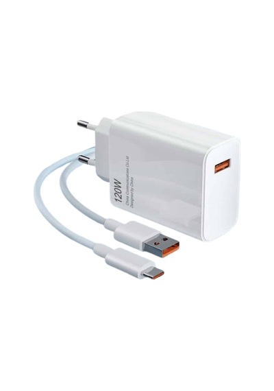 Type C Yüksek Hızlı Şarj Aleti Beyaz 120w Ultra Uzun Ömürlü - Lisinya 90697835