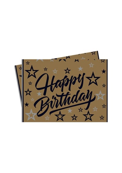 Happy Birthday Yıldızlı Masa Örtüsü