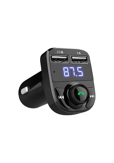 Transmitter Bt Usb Mp3 Micro Sd Kart Çakmaklık Müzik Çalar Araç Kiti X8 Siyah