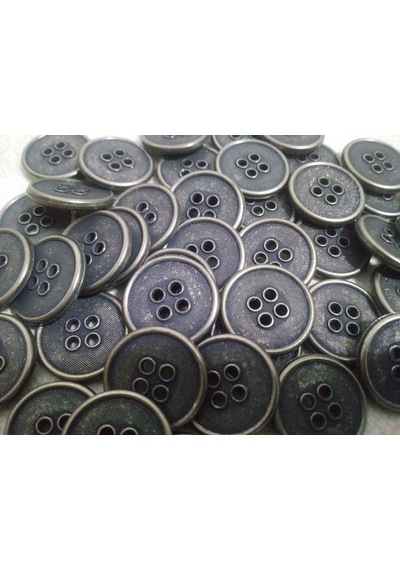 10 Adet İçi Dolgulu Eskitme Metal Düğme
