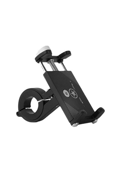 Metal Bisiklet Motosiklet Atv Telefon Tutucu Ayarlanabilir Siyah