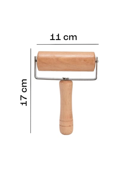 Bambu Merdane Hamur Açma Silindiri Doğal Ahşap Mini Merdane Pratik Hamur Açıcı Alet