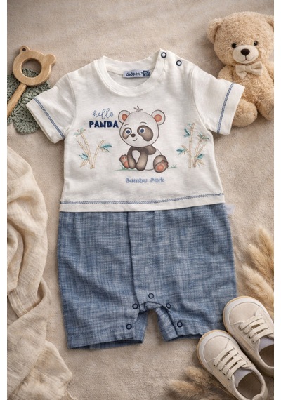 Uğur Bebe Bebessi Erkek Bebek Panda Baskılı Şambre Yazlık Tulum %100 Pamuk Şortlu Bebek Tulum Ekru Mavi Ekru Mavi Uğur Bebe Bebessi Erkek Bebek Panda Baskılı Şambre Yazlık Tulum %100 Pamuk Şortlu Bebek Tulum Ekru Mavi Ekru Mavi