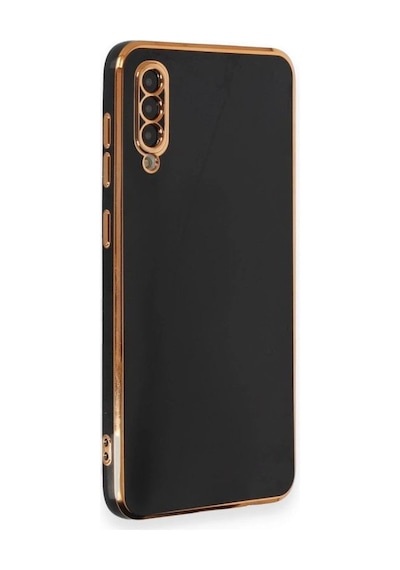 Samsung Samsung Uyumlu Galaxy A50 Kılıf Volet Silikon - Siyah