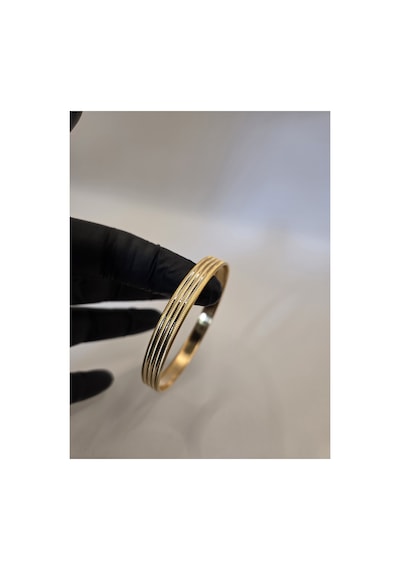 22 Ayar Tse Belgeli 7 Gram Oluklu Trabzon Bilezik 8 Mm Gold Altın Bilezik Düğün Nişan