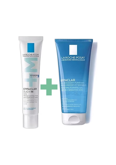 La Roche Posay Effaclar Yüz Temizleme Jeli 200 ML + Effaclar Duo+ Akne Kremi 40 ML