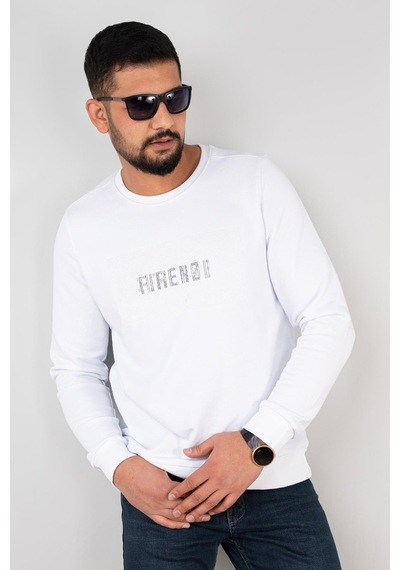 Sıfır Yaka Erkek Sweatshirt