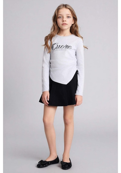 Defacto Gabardin Etek Kız Çocuk E2648a826spbk27 Siyah-bk27