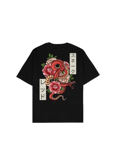 Adrift Posion Oversize Unisex T-shirt Siyah