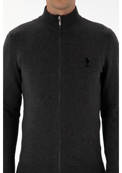 U.s. Polo Assn. Erkek Antrasit Melanj Hırka Triko 50307740-vr081 Antrasit Melanj U.s. Polo Assn. Erkek Antrasit Melanj Hırka Triko 50307740-vr081 Antrasit Melanj