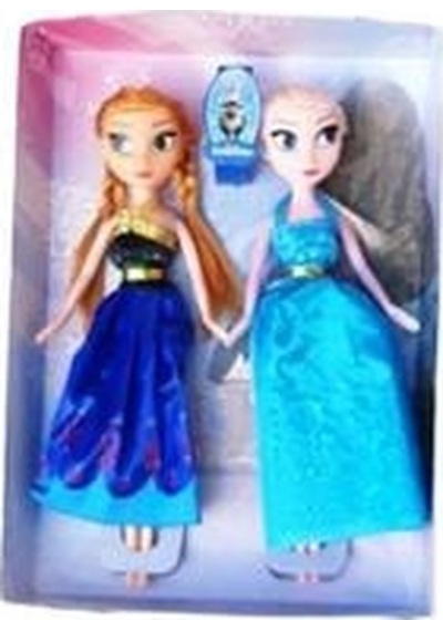 Anna Elsa Frozen Ikili Bebek Seti 24 Cm