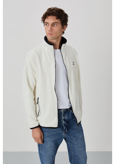 Tommy Life Standart Kalıp Dik Yaka 2li Paket Petrol-ekru Erkek Polar Sweatshirt - 87992 Petrol Mavisi