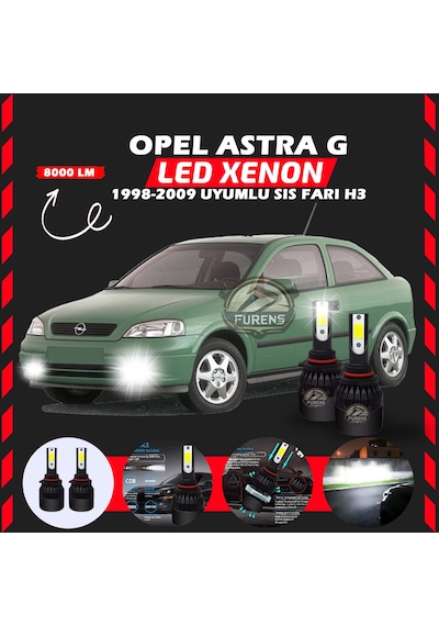Opel Astra G 1998-2009 Sis Farı Uyumlu Şimşek Etkili Led Xenon Light Series H3