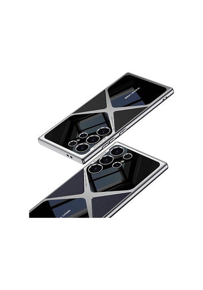 Samsung Galaxy S24 Ultra Uyumlu Kılıf İnce Kamera Korumalı Deri Ve Parlak Arka Yüzey Telefon Kılıfı Kapak