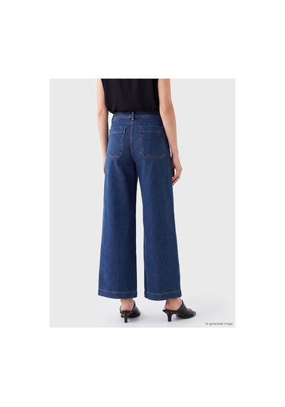 LC Waikiki Alıta Cıty Farkıyla Lcwaıkıkı Classic İndigo Denim Düz Wideleg Yüksek Geniş Paça Kadın Jean Pant İndigo - 919187602 İndigo LC Waikiki Alıta Cıty Farkıyla Lcwaıkıkı Classic İndigo Denim Düz Wideleg Yüksek Geniş Paça Kadın Jean Pant İndigo - 919187602 İndigo