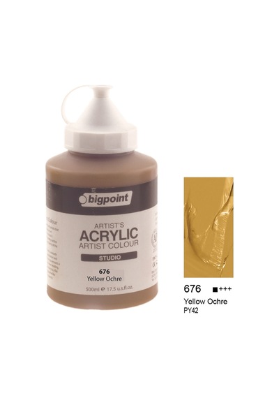 Bigpoint Akrilik Boya 500 ml Yellow Ochre 676
