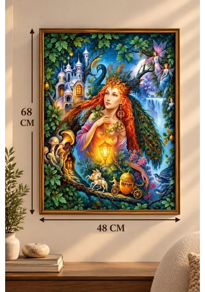 Sırlar Ormanı Temalı 1000 Parça Puzzle Yüksek Baskı Kaliteli Eğlenceli 48 X 68 Cm Yapboz