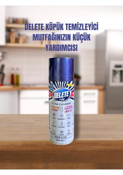 Delete Çok Amaçlı Yağ Kir Leke Çözücü Genel Temizleyici Köpük 200 Ml Tekli