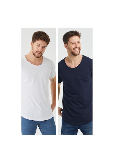 Cool Tarz Beyaz-lacivert Erkek Regular/normal Kesim Pis Yaka Kısa Kollu T-shirt Beyaz-lacivert Beyaz-lacivert Cool Tarz Beyaz-lacivert Erkek Regular/normal Kesim Pis Yaka Kısa Kollu T-shirt Beyaz-lacivert Beyaz-lacivert