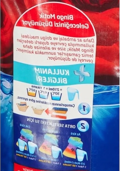 Renkli Toz Çamaşır Deterjanı, 6000 G, 40 Yıkama
