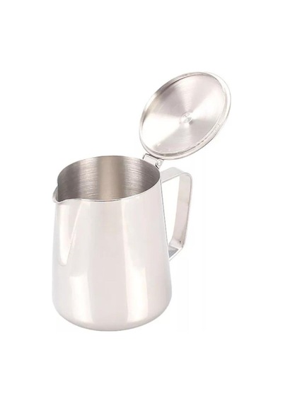 700 Ml Adria Kapaklı Kahve Süt Potu Pitcher 304 18 10 Paslanmaz N113364 Çok Renkli