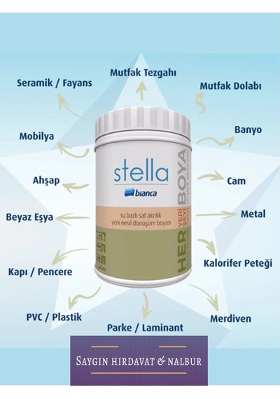 Stella Yeni Nesil Dönüşüm Boyası + Dolap Boyama Seti Diğer