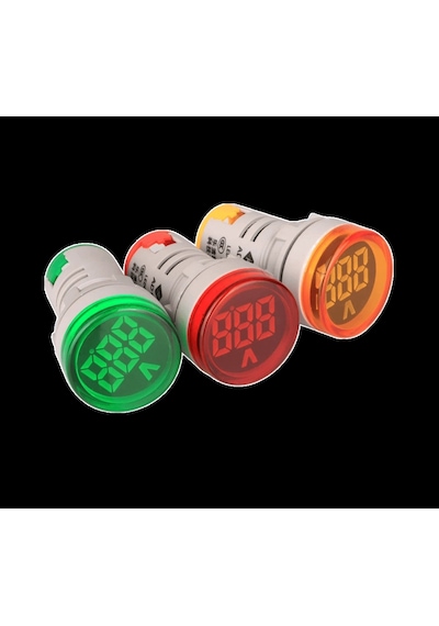 Ad22-22v 22mm Dijital Voltmetre 20-500v Ac Sarı
