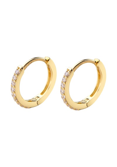 Goldkupe 14 Ayar Taşlı Halka Altın Küpe1,05 Gr-3027