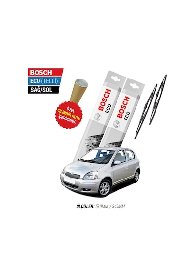 Bosch Eco Toyota Yaris Silecek Takımı (1999-2005)