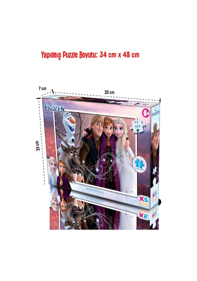 Ks Games Frozen Karlar Ülkesi Elsa Ve Anna 100 Parça Puzzle