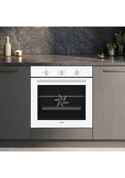 Carino 8404 0+3 Fonksiyon Mekanik Beyaz Power Turbo Ankastre Fırın