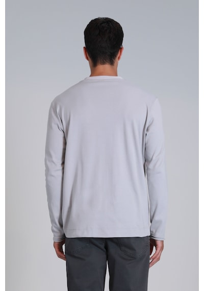 Lufian Erkek Patrıce Uzun Kol T-shirt 112020041 Taş