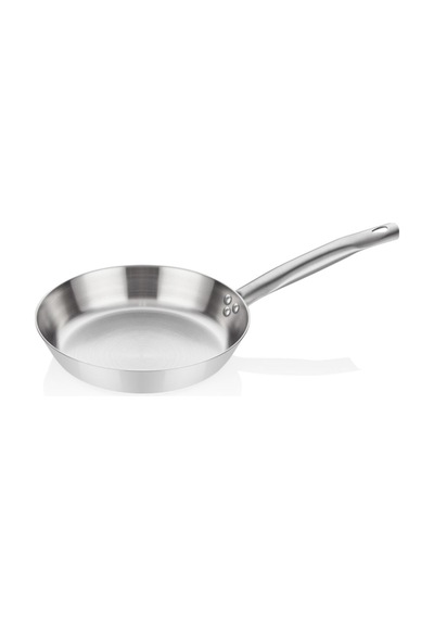 Mm Çelik Kızartma Tavası 24 Cm Gri