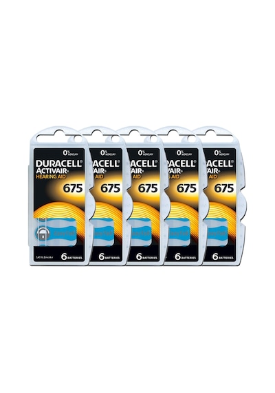 Duracell Activair PR44 675 Numara İşitme Cihazı Pili 6 x 5'li