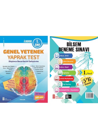 Ata 1. Sınıf Bilsem Sınavlarına Hazırlık Test + 5 Li Deneme Sınavı
