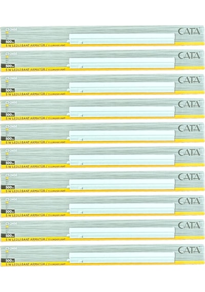 Cata Ct-2466 5w 3200k Günışığı Ledli Bant Armatür 10 Adet Beyaz