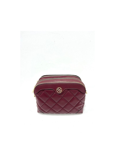 Kadın Ayarlanabilir Çapraz Askılı 4 Bölmeli Borda Mat Omuz Ve Çapraz Çanta S-1267-104
